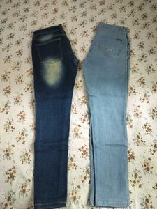 Bundel of 2 Pairs Women's jeans Branded 👖