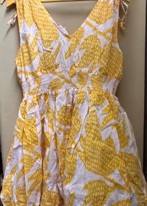 Westside Yellow Floral Mini Dress