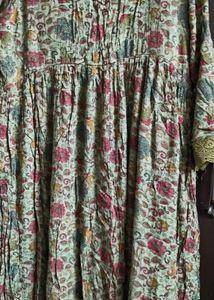 Floral Cursh Kurta with duppata set
