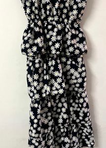 Floral Print frill Tiered Cami Cute Dress New