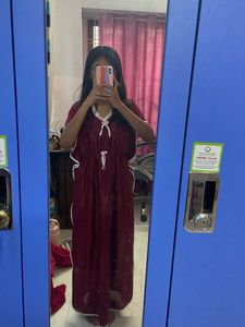 Maroon Night Suit