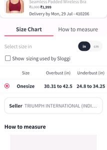 Sloggi ONE SIZE SEAMLESS BRA
