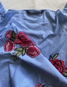 Zara Blue Floral Dress