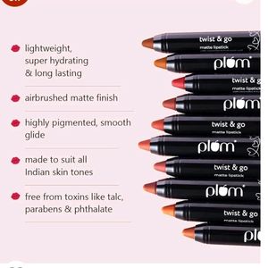 Plum Twist &amp; Go Matte Lipstick | Ceramides + Hyalu