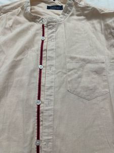 Casual Band Collar Shirt