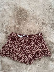 Boho Ruffle Mini Skorts