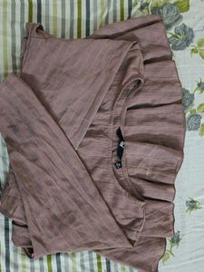 Pleated Peplum Top