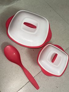combo of 3 Casserole Set with Spoon