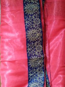 Semi Stiched Navy Blue Lehnga Choli