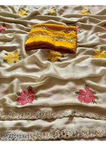 farewell saree for girls Elegant Embroidered Sare