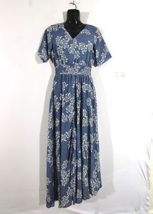 Pastel Floral Printed Dress (Women's)
