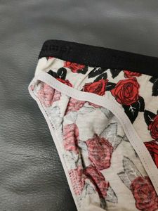 Women's Rose Print Briefs