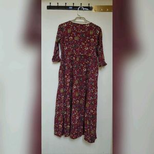 Floral Print Midi Dress