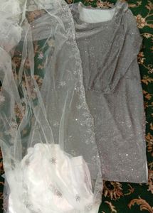 Sparkly Silver Party Outfit