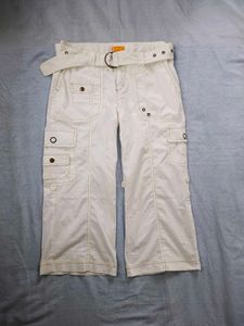 ⊹₊ ⋆ y2k cargo capri pants ⋆ ₊⊹