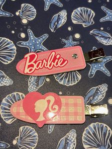Barbie Pink Hair Clips Set of 2 | Cute Korean Y2K