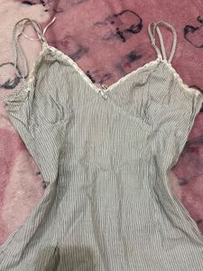 Cute Striped Nightgown