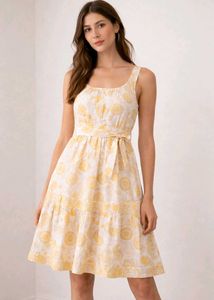 Yellow Floral Sundress (worn once)