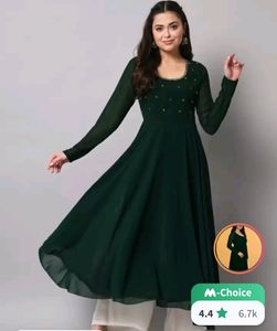 Pretty Green Anarkali Kurta