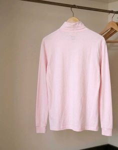 yk2 baby pink turtle neck top offer for today