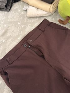 Classic Brown Wide-Leg Trousers