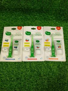 Kids Toothbrush and Toothpaste Set of 3