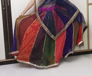 Colorful Patchwork Maxi Skirt