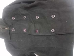 Black Double-Breasted Peacoat 5,6 years children