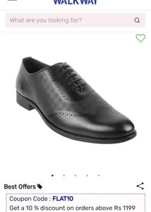 **New**WalkwayMen Black Formal Derby