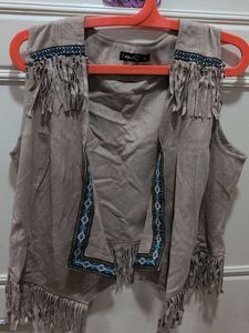 Boho Fringe Vest