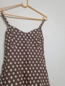 Aesthetic Polka Dot A-line Dress