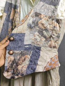 Unique Vintage Jumpsuit with Patchwork Detail