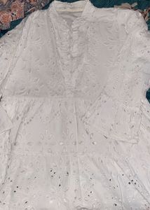 White Chikankari Kurti