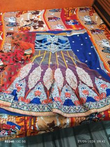 Lahanga type saree with Blouse