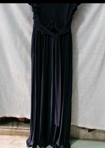 Elegant Navy Blue Maxi Dress 44.46.48