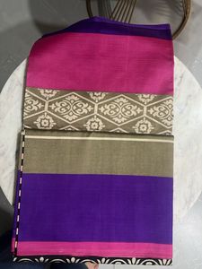 Silk Blend Saree - Purple &amp; Pink