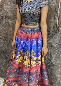 Bohemian Floral Skirt