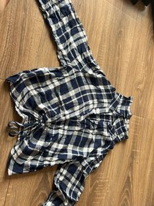 Classic Blue & White Plaid Shirt