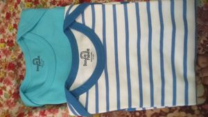 Cute Striped Baby Bodysuit