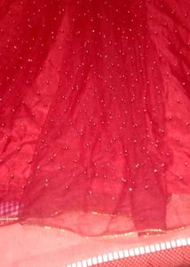 Red Embellished Ethnic Gown