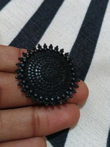 Boho Black Stud Earrings