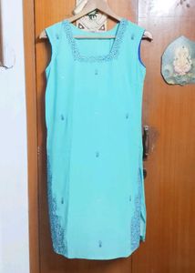 3piece Beautiful Blue &amp; Teal Kurta salwar set