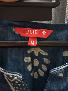 JULIET M Stylish Blue Printed Kurta Set