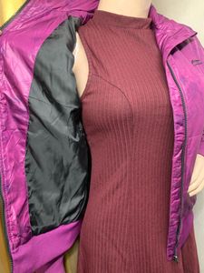 Purple Quilted Jacket