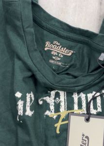 green crop t shirt