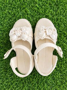 White Wedge Platform Sandals