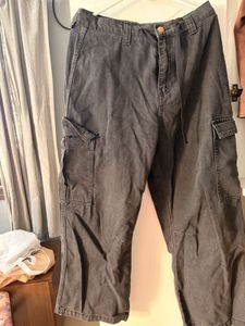 Dark Wash Cargo Pants