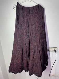 Boho Patterned Wide Leg Pants