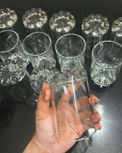 New- Set of 12 🥂 Clear Glass Tumblers