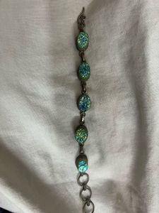 vintage y2k Sparkling Druzy Stone Bracelet